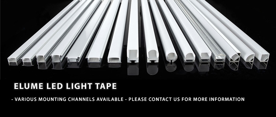 Elume LED Light Tape - Mounting Channels