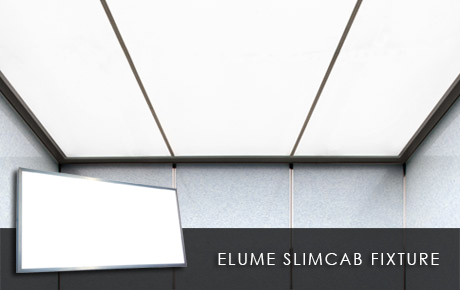 Elume LED SlimCab Fixture - Elevator Drop Ceiling Cab Lighting
