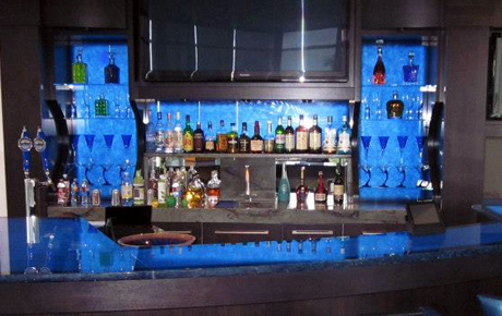 Backlit LED Light Panel Bar Backsplash
